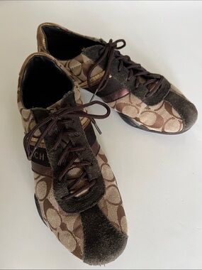 COACH Jayme Signature Logo Sneakers - Sz 8